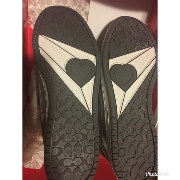 Coach sneakers with small heel. Never worn - Picture 5 of 6